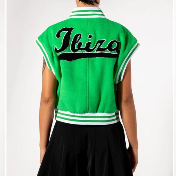 AKIRA "IN YOUR CITY BOSTON GREEN VARSITY VEST". **NWT** - Picture 5 of 12